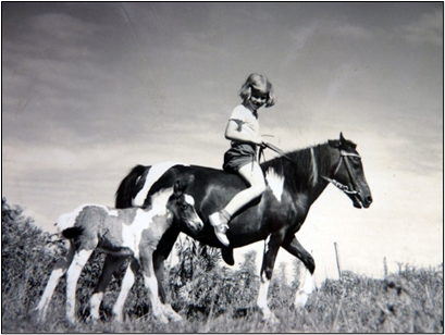 Polly with her horse